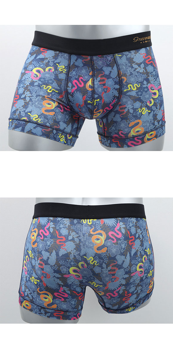 グレイブボールト Gravevault SPIRAL ショートボクサーパンツ SML ヘビ