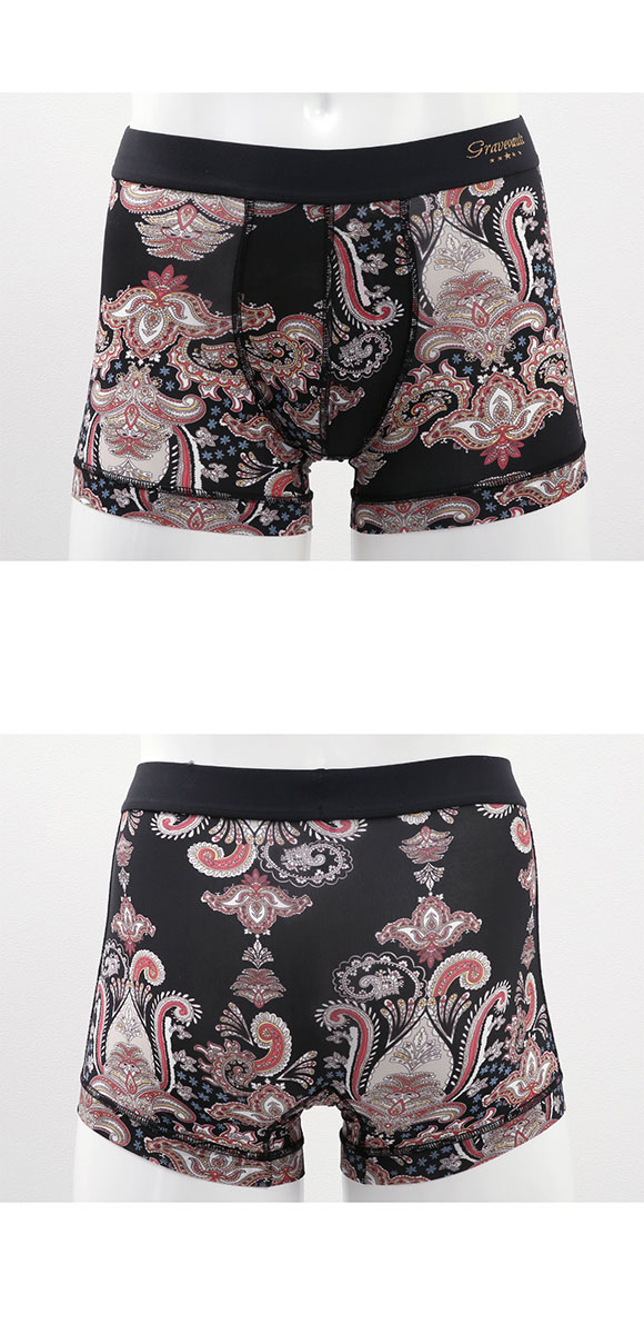 グレイブボールト Gravevault Oriental BANDANA ショートボクサーパンツ SML バンダナ ペイズリー