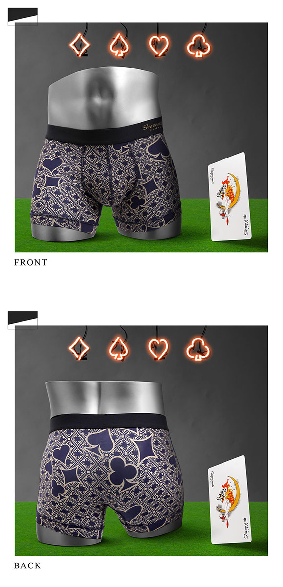 グレイブボールト Gravevault×SHIROHATO 別注 限定カラー Final Trump card ボクサーパンツ ショート メンズ 前とじ S M L XL