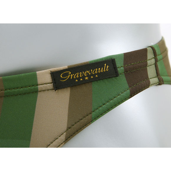 グレイブボールト Gravevault Modern Camou フルバック ビキニ ブリーフ メンズ 前閉じ ML