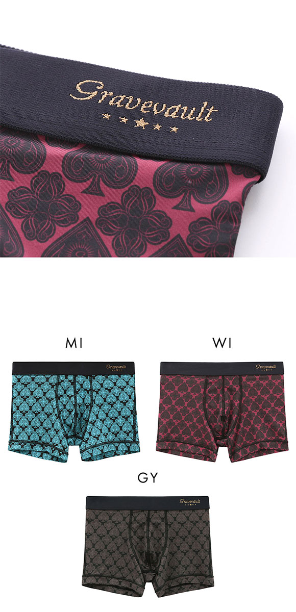 グレイブボールト Gravevault SUIT ショートボクサーパンツ SML メンズ 前閉じ 日本製