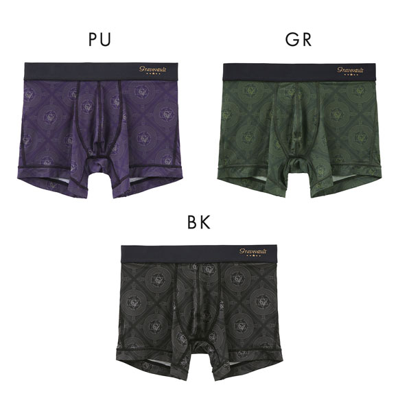 グレイブボールト Gravevault LANDMARK ショート ボクサーパンツ XL メンズ 前閉じ 日本製