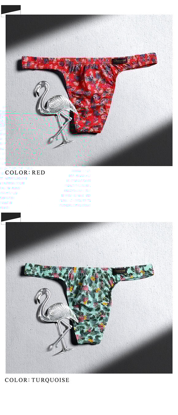 グレイブボールト Gravevault×SHIROHATO 別注 限定カラー Pink Flamingo Tバック ビキニ  ML メンズ 前とじ 日本製