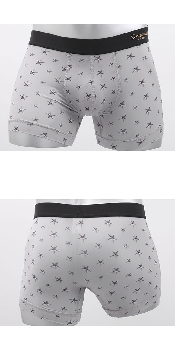グレイブボールト STAR STUDS ショート ボクサーパンツ SML メンズ 前閉じ 日本製 Gravevault 国産