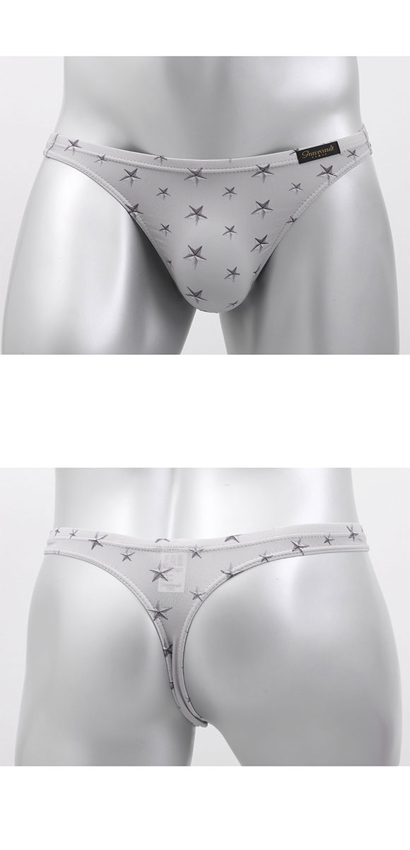 グレイブボールト STAR STUDS Tバック ビキニ ブリーフ ML メンズ 前閉じ 日本製 Gravevault 国産