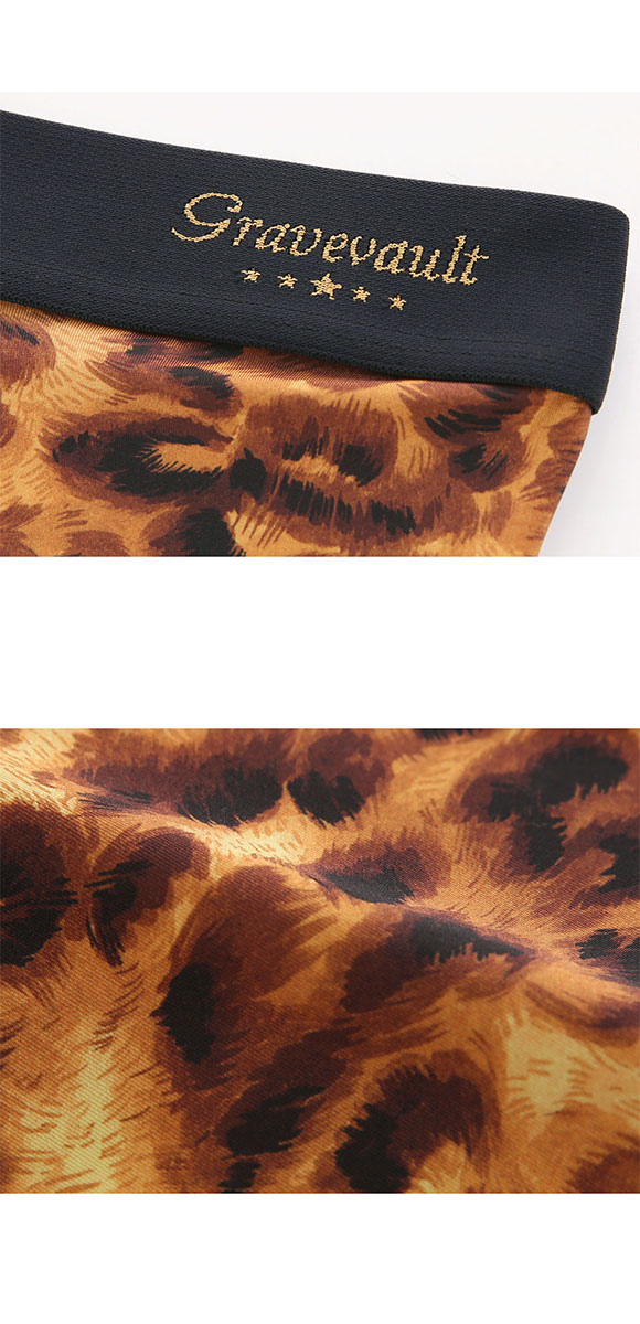 グレイブボールト LEOPARD ローライズ ボクサーパンツ SML メンズ 前閉じ 日本製 Gravevault 国産