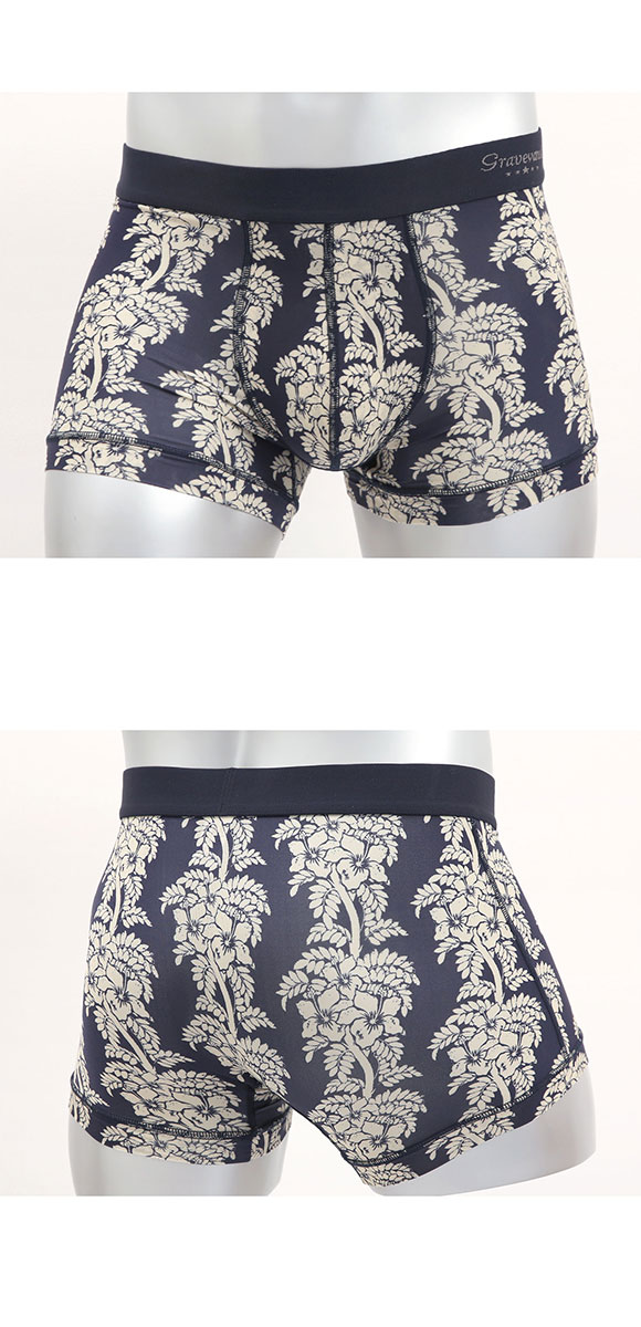 グレイブボールト aloha ショート ボクサーパンツ SML メンズ 前閉じ 日本製 Gravevault 国産