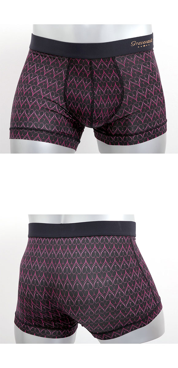 グレイブボールト Gravevault Gift ボクサーパンツ ショート メンズ 前とじ XL 大きいサイズ