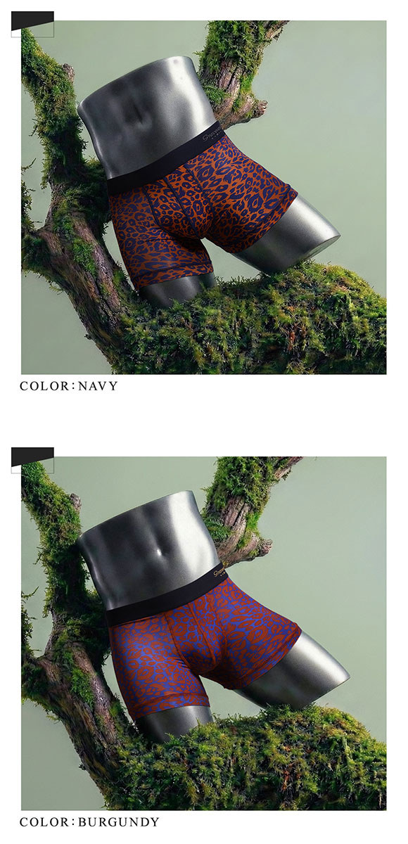 グレイブボールト Gravevault×SHIROHATO 別注 限定カラー NEO LEOPARD ショートボクサーパンツ メンズ 前とじ M L XL