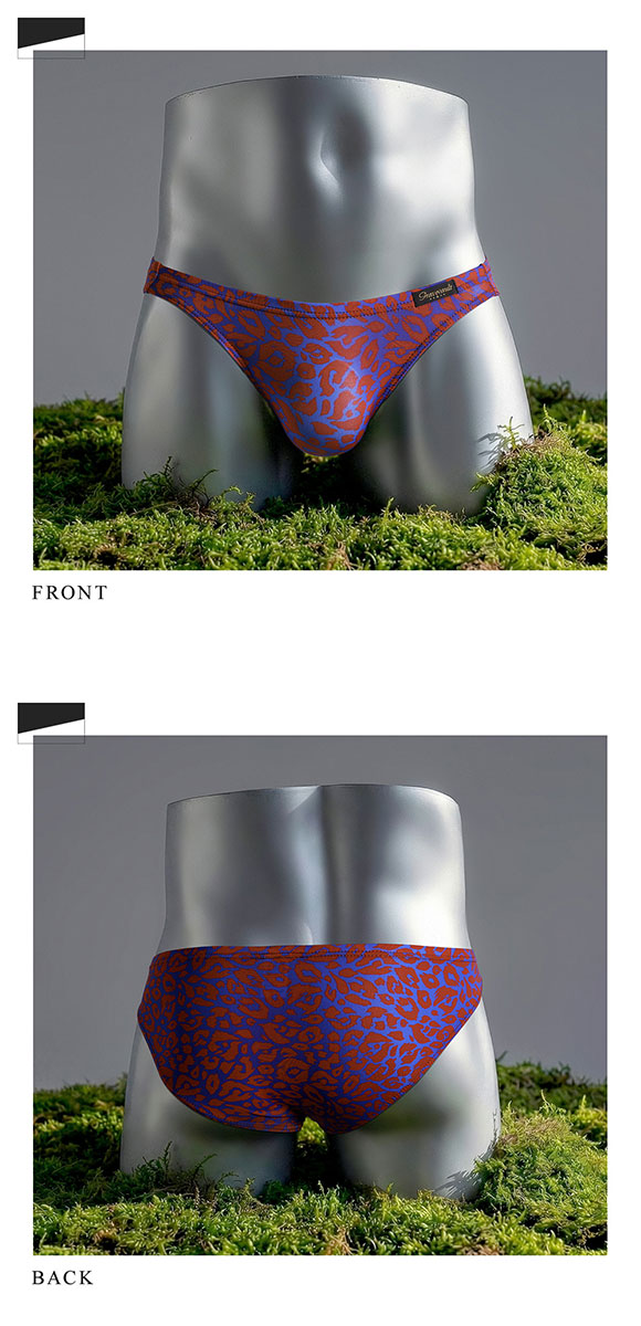 グレイブボールト Gravevault×SHIROHATO 別注 限定カラー NEO LEOPARD フルバック ビキニ  M L ブリーフ メンズ 前とじ