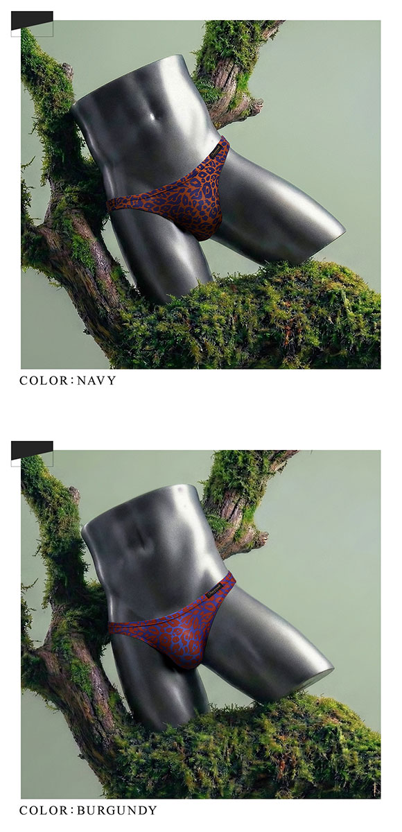 グレイブボールト Gravevault×SHIROHATO 別注 限定カラー NEO LEOPARD フルバック ビキニ  M L ブリーフ メンズ 前とじ