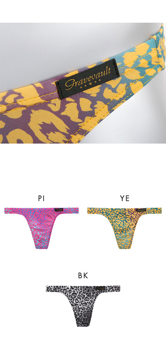 グレイブボールト NEO LEOPARD Tバック ビキニ ML メンズ Gravevault 前とじ 3052576