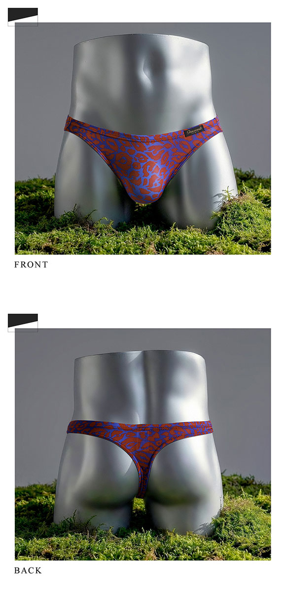 グレイブボールト Gravevault×SHIROHATO 別注 限定カラー NEO LEOPARD Tバック ビキニ ML メンズ 前とじ 3052576S