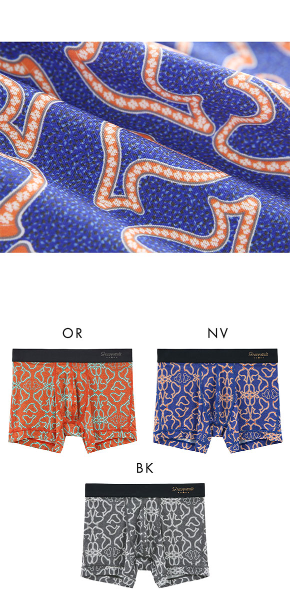 グレイブボールト Gravevault×CLOUDY ASOMDWE ショート ボクサーパンツ XL 3061342 前とじ クラウディコラボ 日本製 メンズ 国産