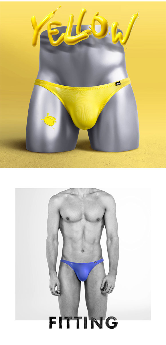 ティーエム コレクション TM collection × SHIROHATO コラボ STRIKESKIN ビキニ ブリーフ Tバック もっこりスタイル M L LL