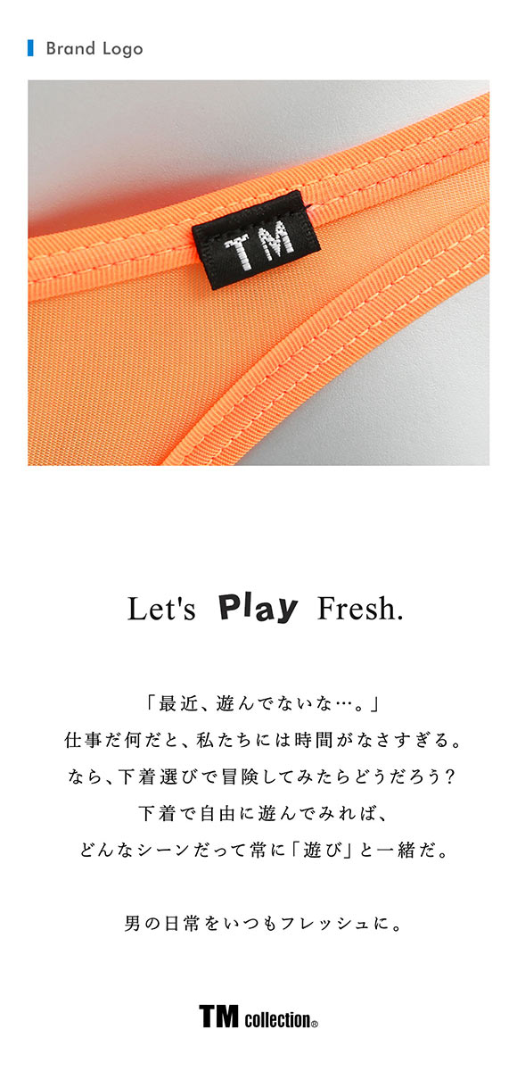 ティーエム コレクション Clearskin Simple fit バックシームビキニ ML 透け メンズ ビキニ ハーフバック ブリーフ セクシー 前閉じ