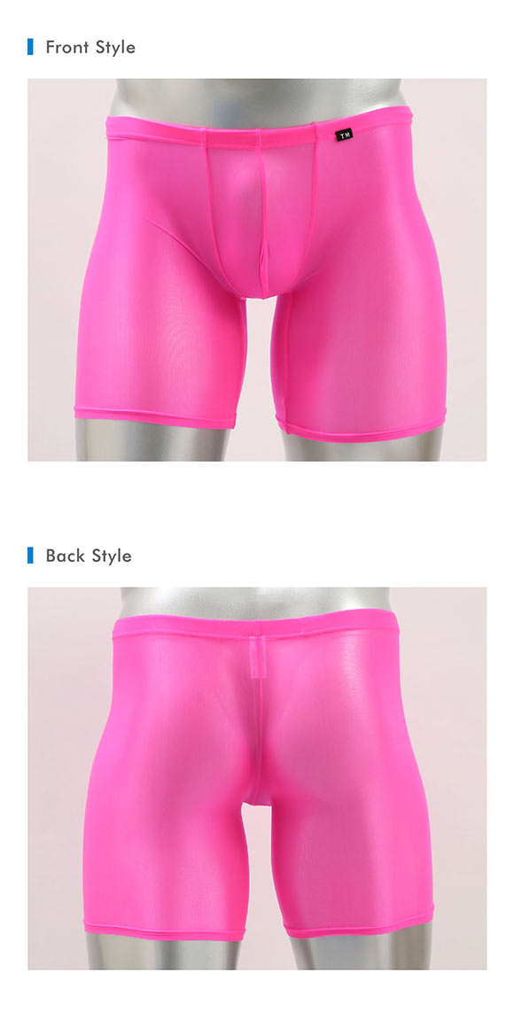 ティーエム コレクション Clearskin ハーフスパッツ M 透け メンズ インナー ロングボクサー セクシー 前閉じ TM collection