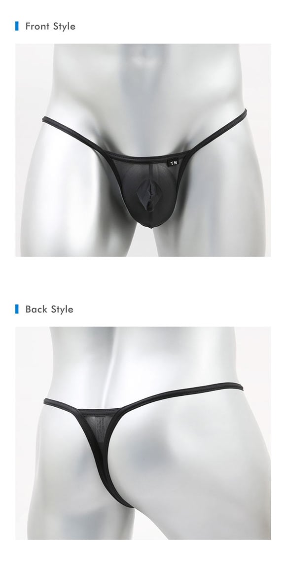 ティーエム コレクション Clearskin Power Binding JUST IMPACT Tバック M L LL 透け メンズ ビキニ ブリーフ セクシー 前閉じ