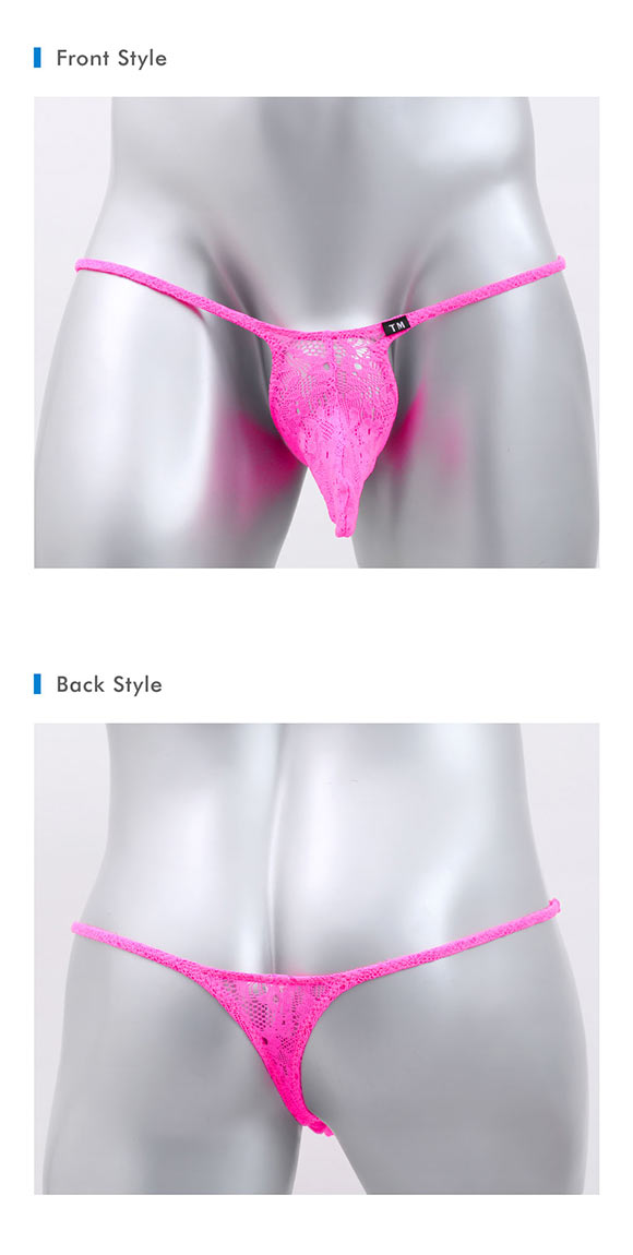 ティーエム コレクション Soft woolly lace JUST IMPACT Tバック ビキニ M L LL 総レース メンズ 日本製 TM collection