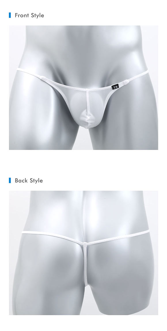 ティーエム コレクション Clearskin Sharp cut Gストリング M Tバック　透け メンズ セクシー 前閉じ