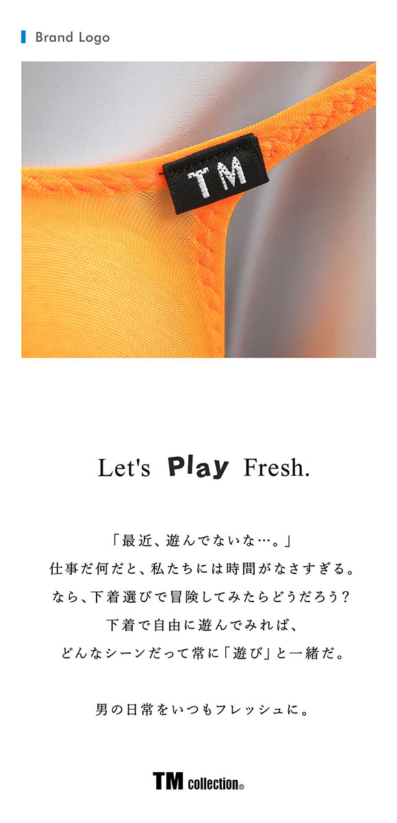 ティーエム コレクション Clearskin JUST IMPACT HORN Tバック メンズ ビキニ 日本製 TM collection