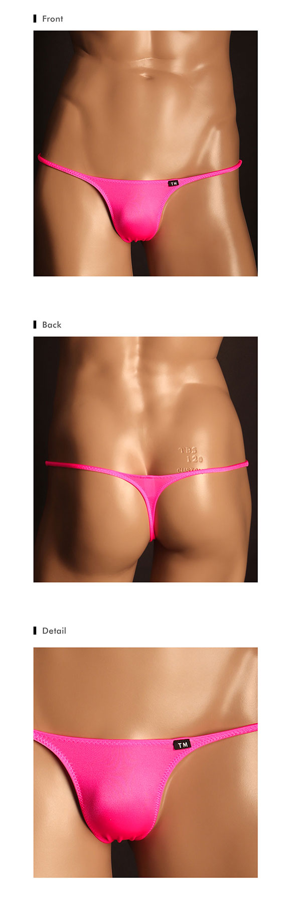 ティーエム コレクション Shinysmooth ハギナシシャープ TB Tバック ビキニ メンズ TM collection 日本製