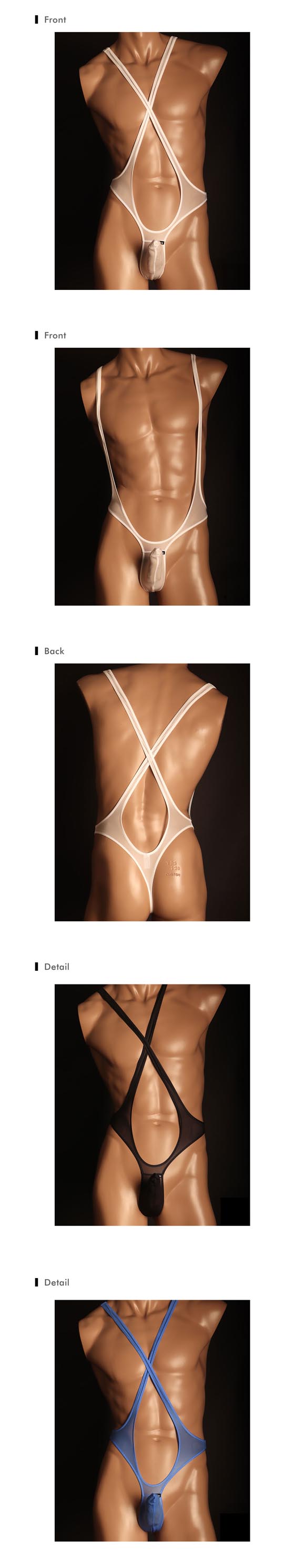 ティーエム コレクション Clearskin Super Sexy JUST IMPACT HORN Cross Bodysuits ボディスーツ メンズ TM collection 日本製