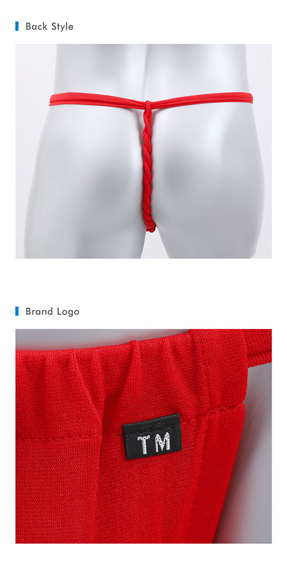 ティーエム コレクション ガーゼ調2way ねじりふんどし風 Gスト Tバック タンガ メンズ TM collection