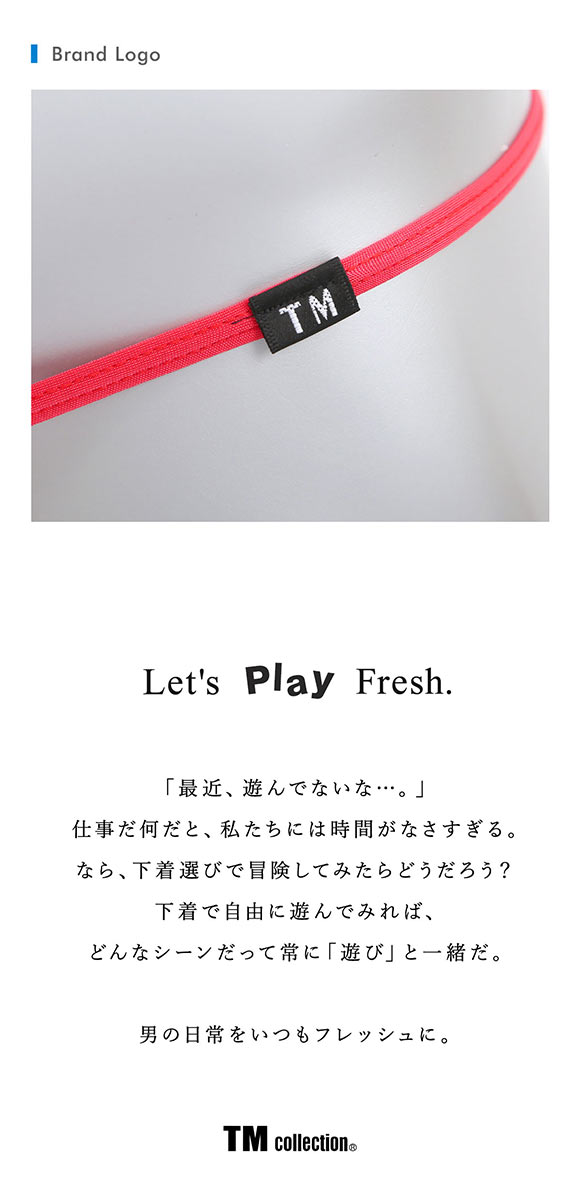 ティーエム コレクション STRIKESKIN Fork ポーチカップ Tバック メンズ ビキニ TM collection