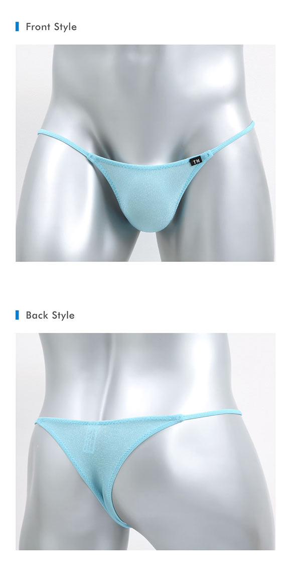 ティーエム コレクション キラメキ2way　サイドストリング ハーフバック ハギナシシャープ ML メンズ ビキニ TM collection