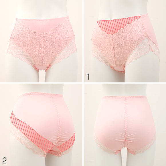 簡単・はくだけ お腹＆ヒップサポートショーツ