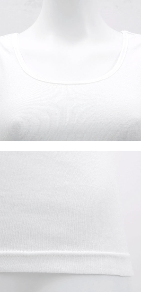 綿100％ タンクトップ インナー 素肌にやさしくフィット