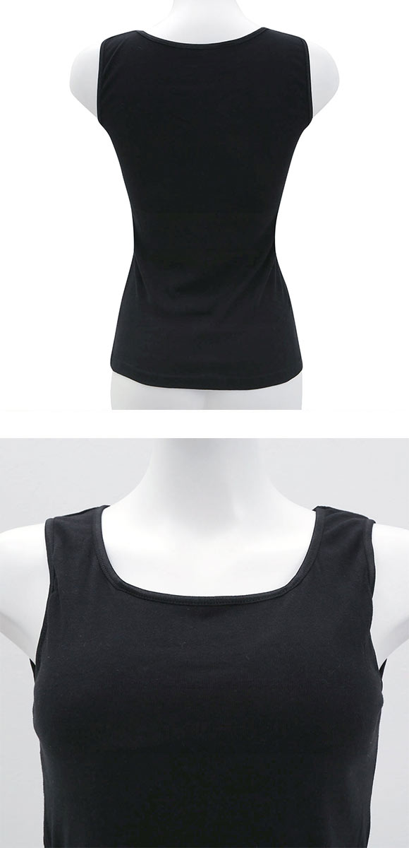 素肌にやさしくフィット カップ付き タンクトップ インナー レディース 綿100％ ブラトップ M L LL 3L