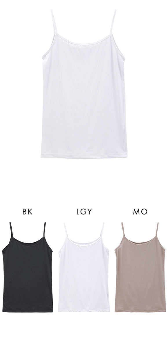 DRY WISH 冷感 キャミソール インナー M L LL 吸汗速乾 接触冷感 UVカット ストレッチ ひんやり 熱中症対策 冷たい