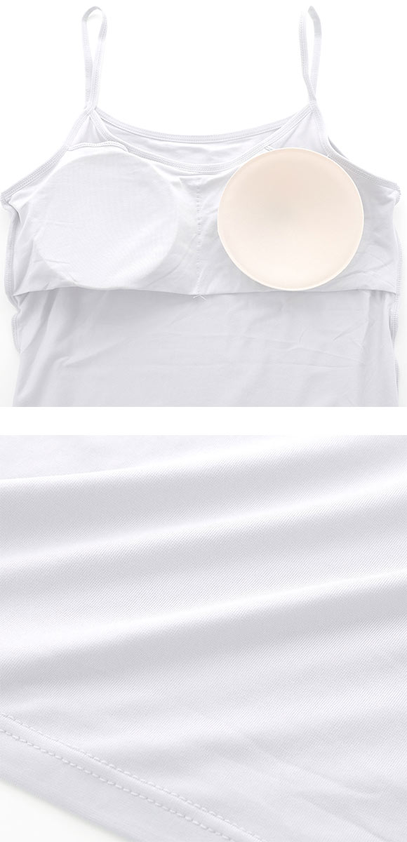 DRY WISH 冷感 カップ付キャミソール インナー M L LL 吸汗速乾 接触冷感 UVカット ストレッチ ひんやり 熱中症対策