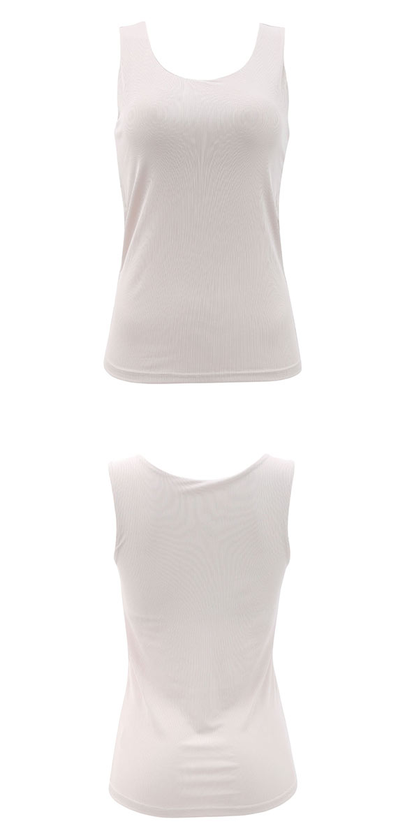 DRY WISH 冷感リブ ブラトップ ブラ内蔵タンクトップ M L LL 吸汗速乾 接触冷感 UVカット ストレッチ ノンワイヤー