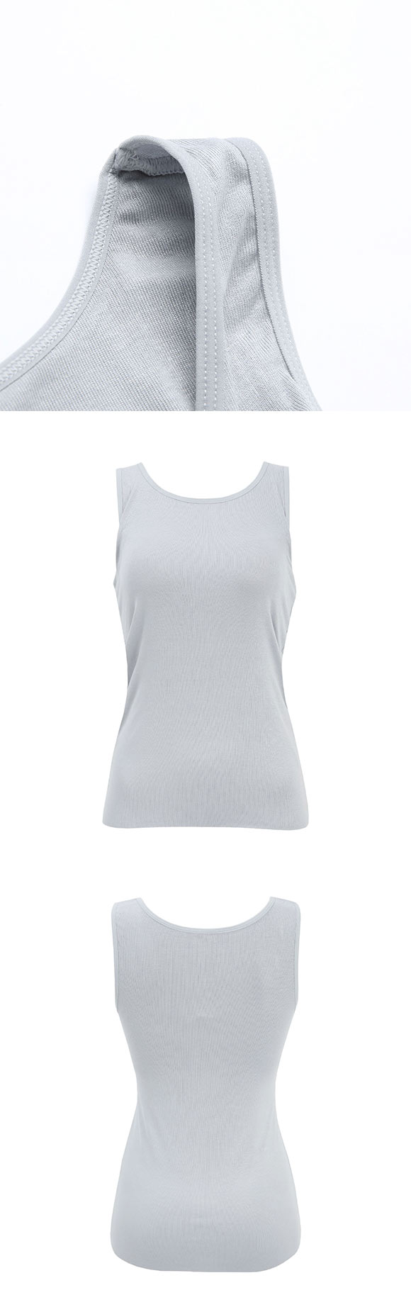 ホック付きでズレにくい 私にフィットするブラトップ 接触冷感 ブラ内蔵タンクトップ M L LL ノンワイヤーブラ ワイヤレス なめらか