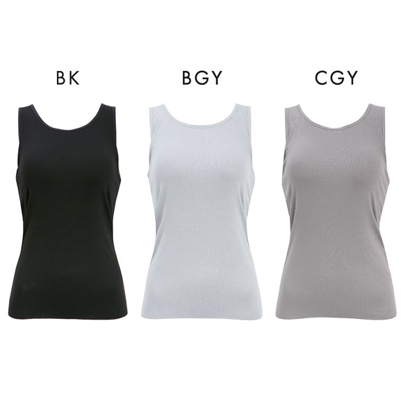 ホック付きでズレにくい 私にフィットするブラトップ 接触冷感 ブラ内蔵タンクトップ M L LL ノンワイヤーブラ ワイヤレス なめらか