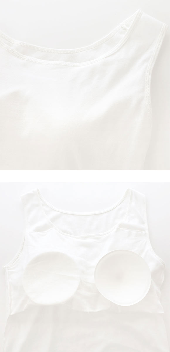 素肌にやさしくフィット 綿100％ ブラトップ カップ付き タンクトップ 4L 5L グラマー 大きいサイズ インナー レディース