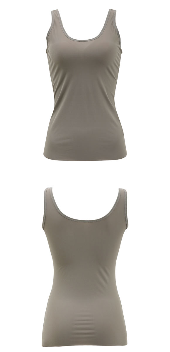 ボディラインをスリムに見せる ブラトップ カップ付き タンクトップ ボディシェイパー M L LL インナー 着やせ