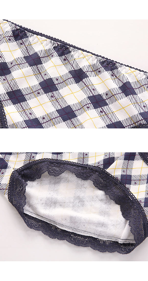 綿100％ ショーツ スタンダード M L LL チェック柄 大きいサイズ 単品 コットン100 まとめ買い プチプラ