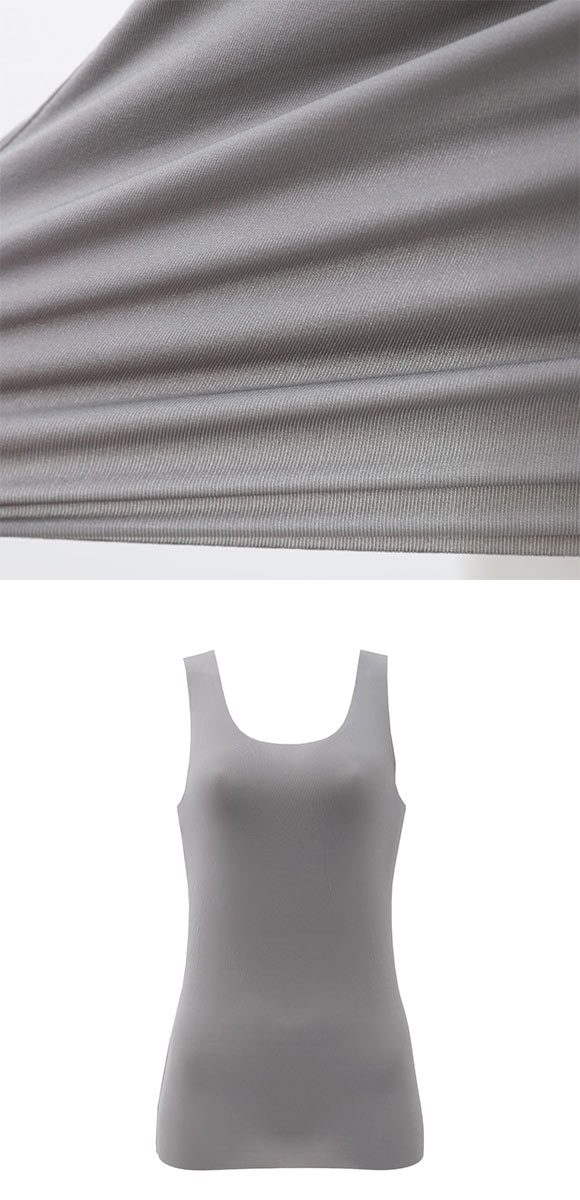 しっとり椿オイル 潤い保湿インナー タンクトップ M L LL ストレッチ ひびきにくい フィット 抗菌防臭 保温 あったか 温活 冷え対策