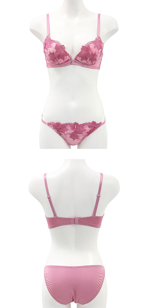 ラブジェリー フローラルリリー ブラセット ABCD 盛り胸 Wパッド 谷間