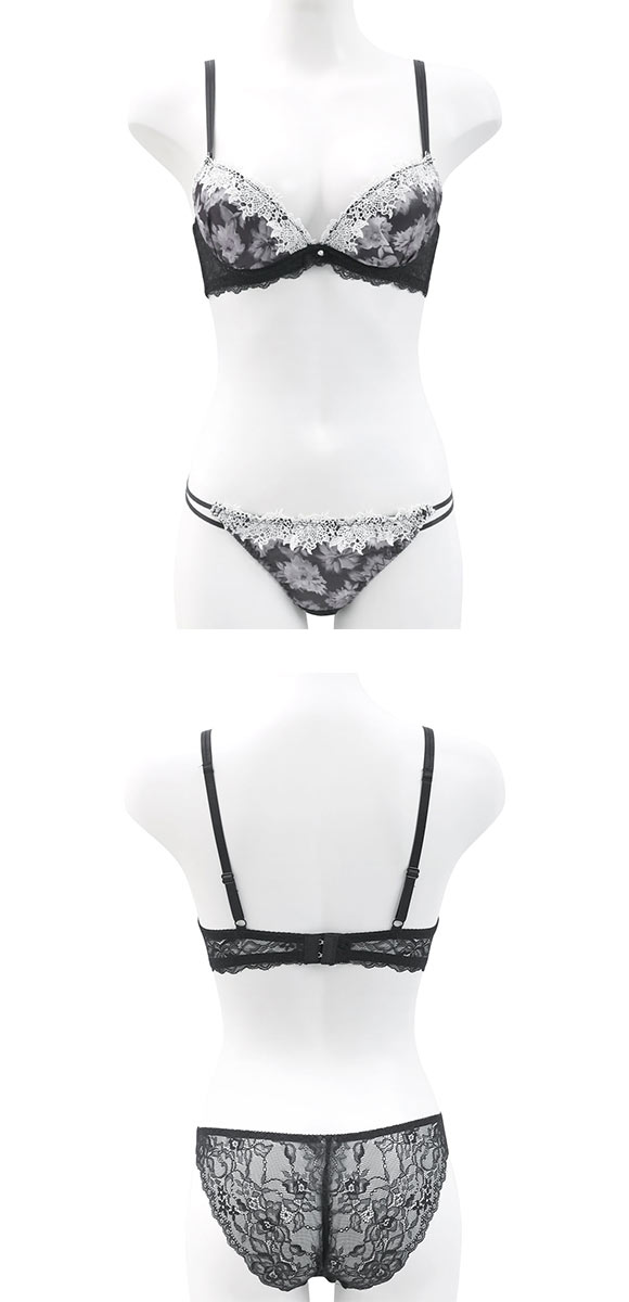 ラブジェリー モノブルーム ブラセット EF 大きいサイズ グラマー 盛り胸 Wパッド 厚盛り 谷間ブラ バストアップ ove gerie