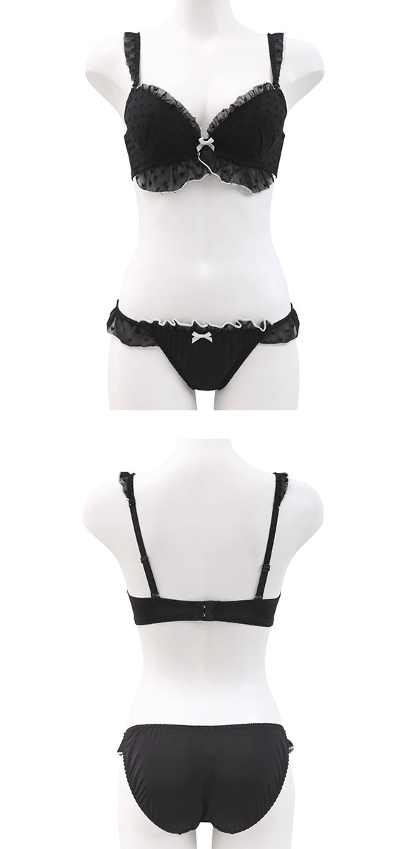 ラブジェリー ドーリーメロウハート ブラセット ABCD 盛り胸 Wパッド 谷間ブラ バストアップ ブラジャー ショーツ セット Love gerie