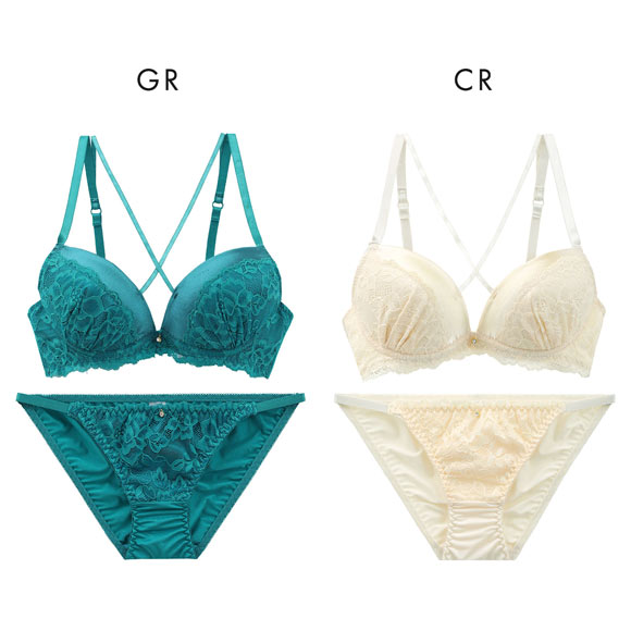 Jtoma Lovejapanページ　ディレイア　6点セット ラブジェリー レーシーサテン ブラセット ABCD 盛り胸 Wパッド 谷間