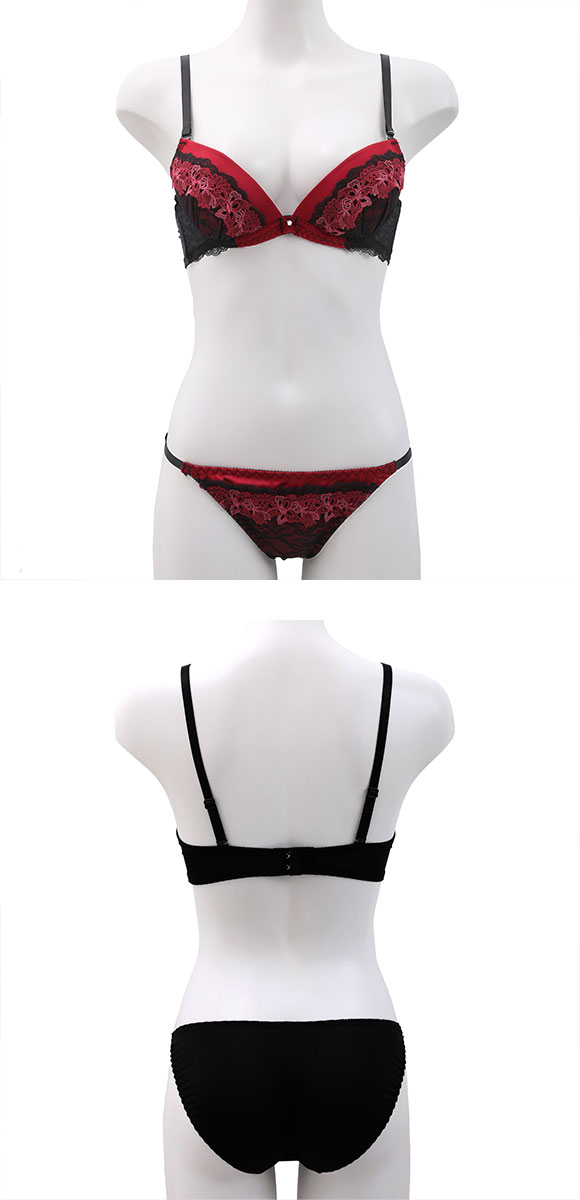 ラブジェリー グラティアレーシー ブラセット ABCD 盛り胸 Wパッド 谷間ブラ L字 脇寄せ バストアップ ブラジャー ショーツ セット