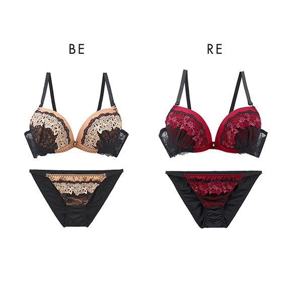 ラブジェリー グラティアレーシー ブラセット ABCD 盛り胸 Wパッド 谷間ブラ L字 脇寄せ バストアップ ブラジャー ショーツ セット