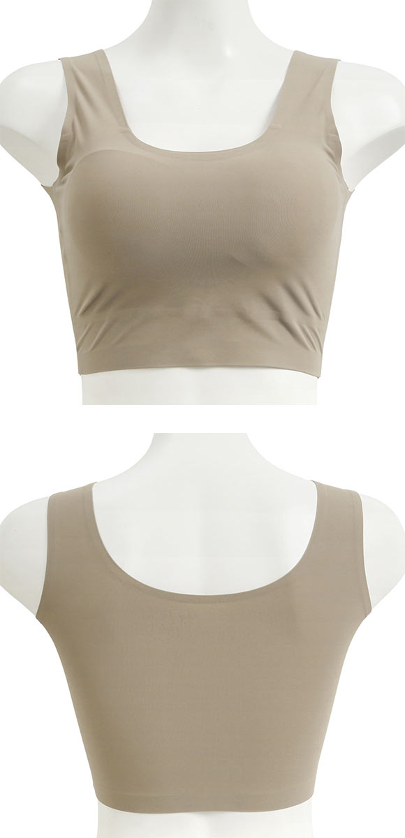 素肌のようにフィット シームレススキンハーフトップ ノンワイヤーブラジャー M L LL 3L 大きいサイズ リラックス ナイトブラ 単品