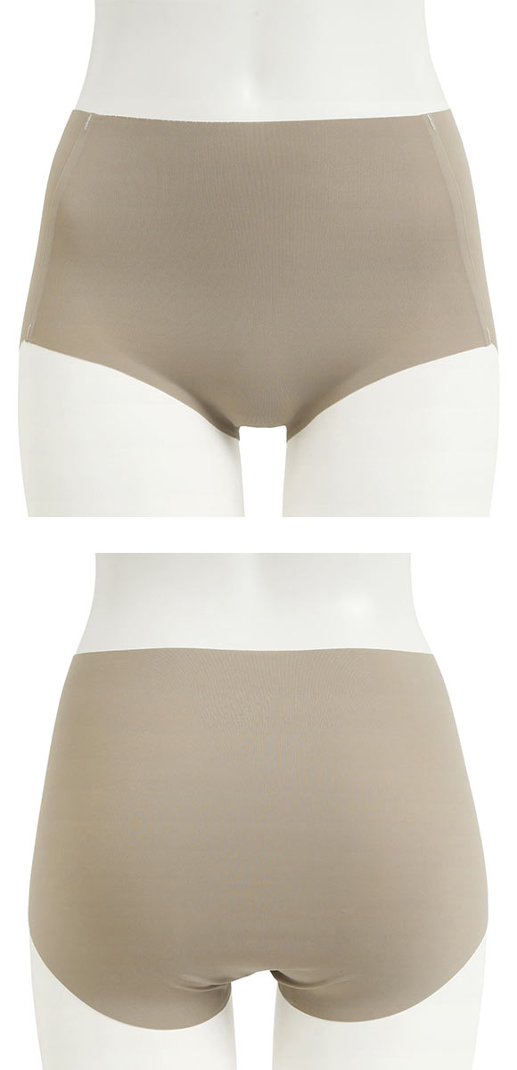 素肌のようにフィット シームレススキンショーツ ゆったり深ばき M L LL 3L ひびきにくい くいこみにくい なめらか ストレッチ 単品